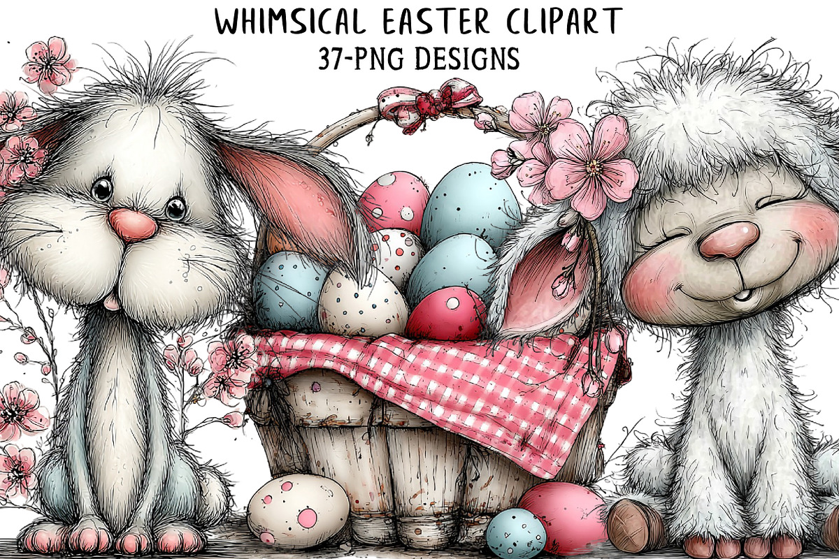 Whimsical Easter Clipart, an Illustration by Daily.Designs (Photo 1 of 8)