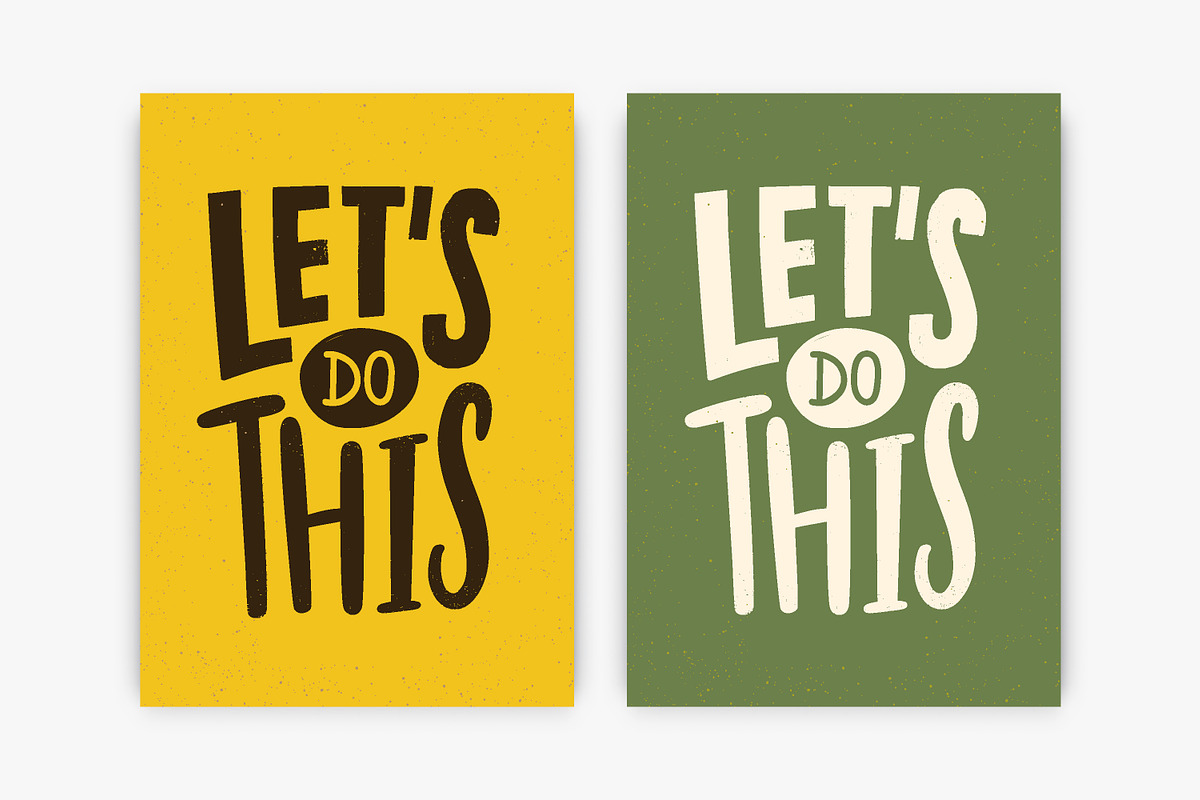 Let's do this lettering cards, a Decorative Illustration by Good Studio (Photo 2 of 6)