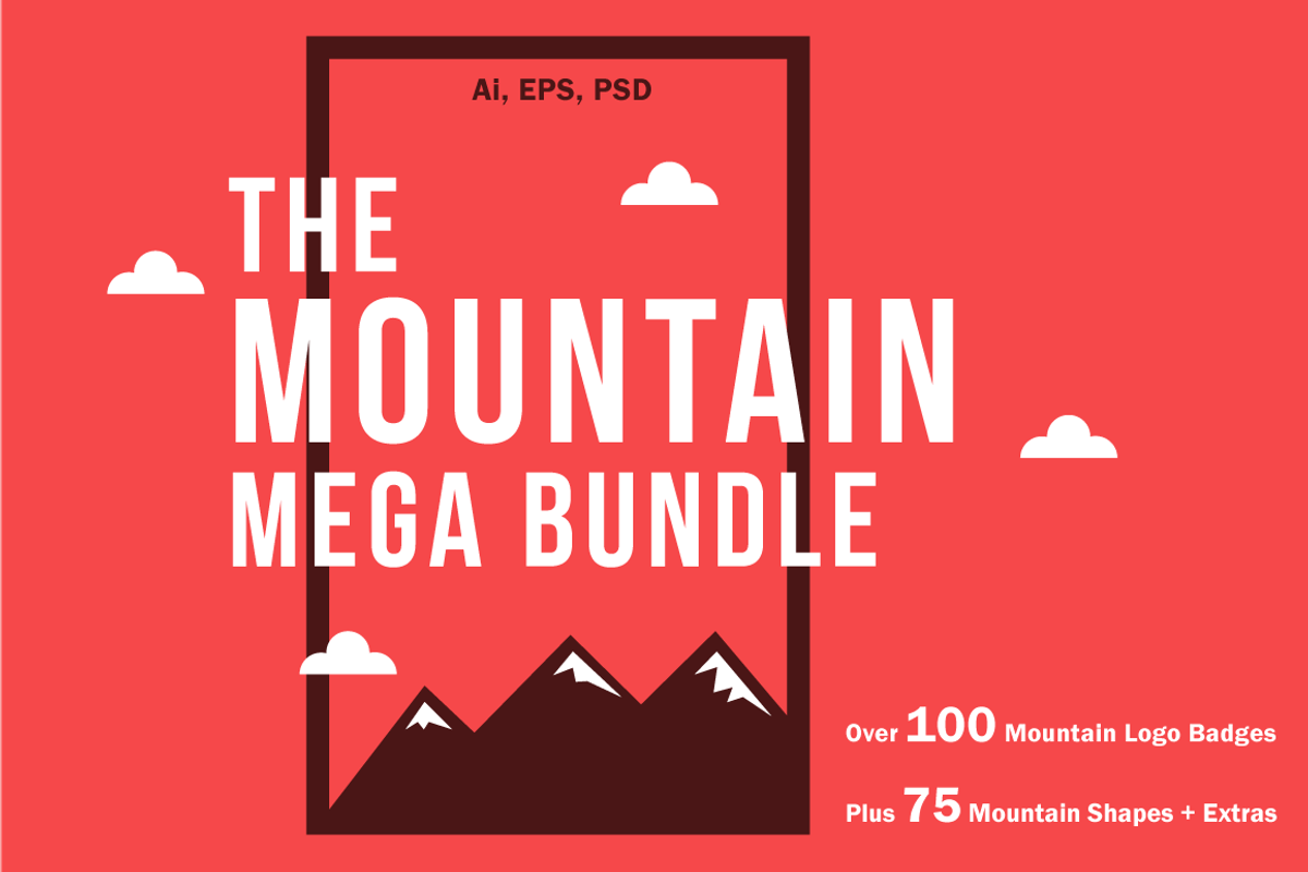 The Mountain Logos Mega Bundle, a Branding & Logo Template by LovePowerDesigns (Photo 1 of 20)