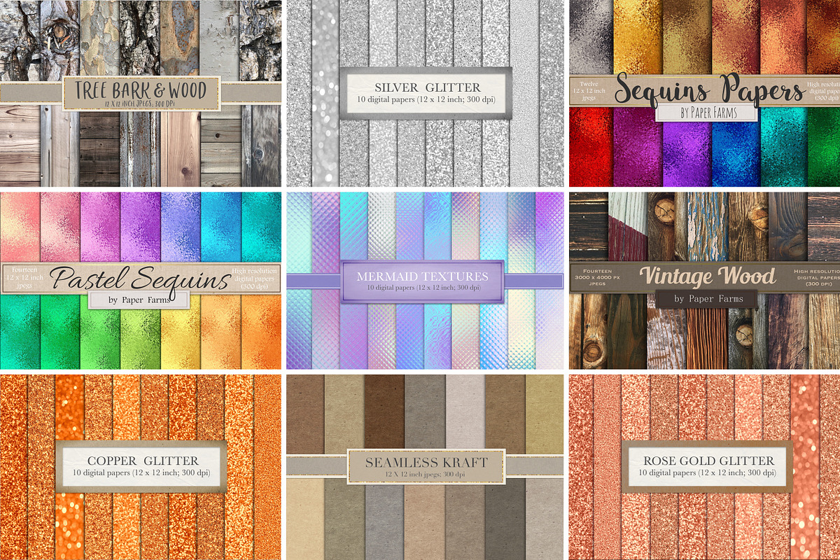Everything Textures Bundle, a Texture Graphic by Paper Farms (Photo 6 of 8)