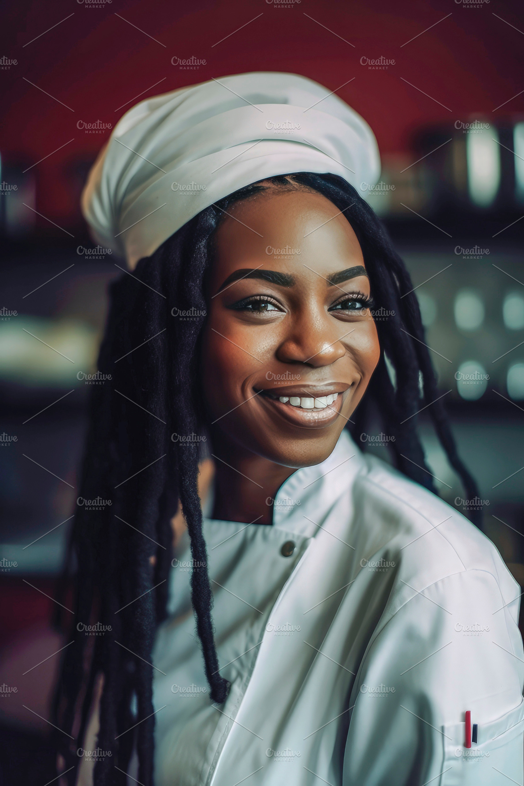 Black woman chef, a Person Photo by huertas19
