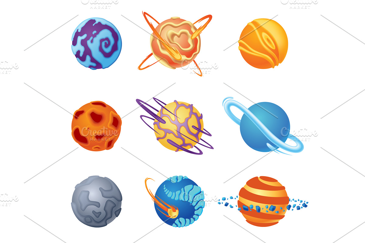 3D render Solar System planets, an Object Illustration by Things for designers