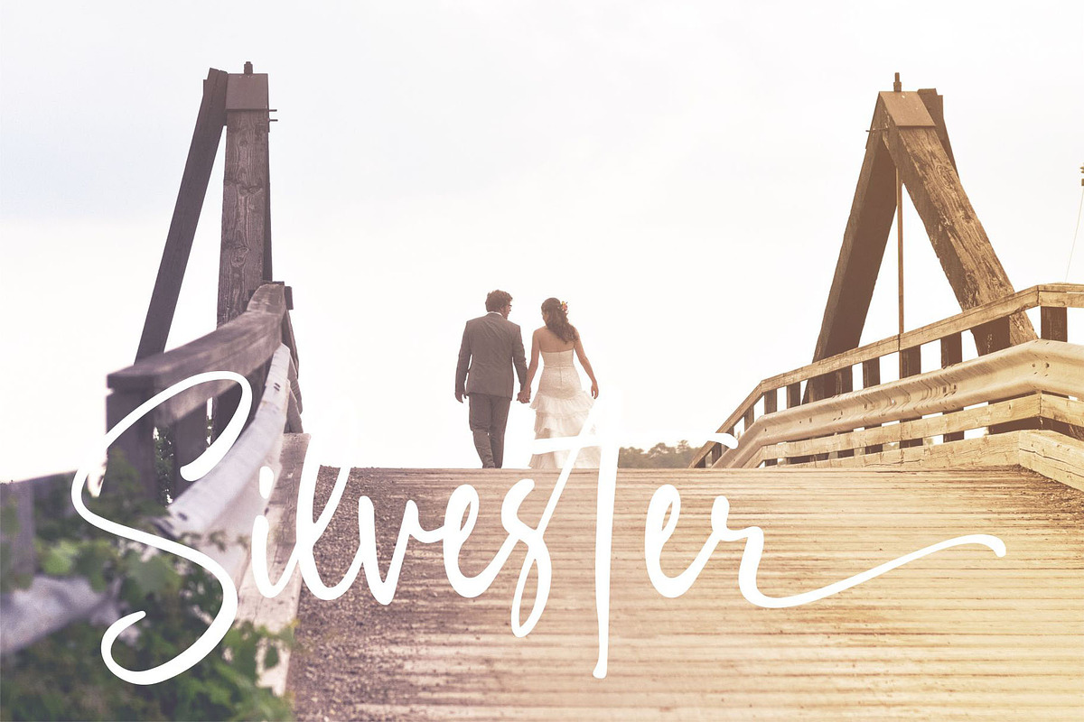 Silmastin. Handwritten script font preview 2