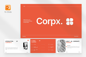 Modern Corporate Branding Template, a Presentation Template by Eklip Studio