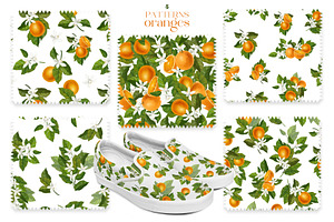 Sweet Oranges, Citrus Watercolor Set