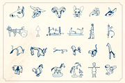141 vintage toys vector pack, an Object Graphic by Mr Vintage (Thumbnail 8 of 10)