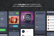 UI Kit - Dark, a Templates & Theme by UI8 (Thumbnail 2 of 4)