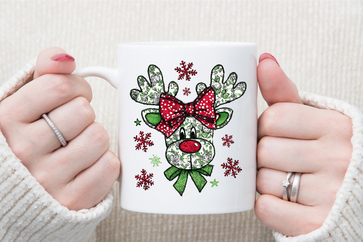 Coquette Green Millennial Christmas, an Illustration by Sublimation Artist (Photo 7 of 9)