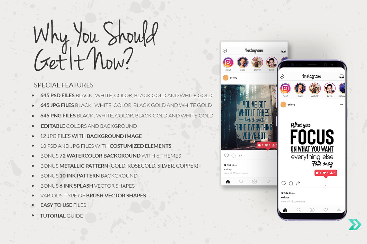 645 Essential Social Media Quotes, a Social Media Template by Eviory (Photo 2 of 25)