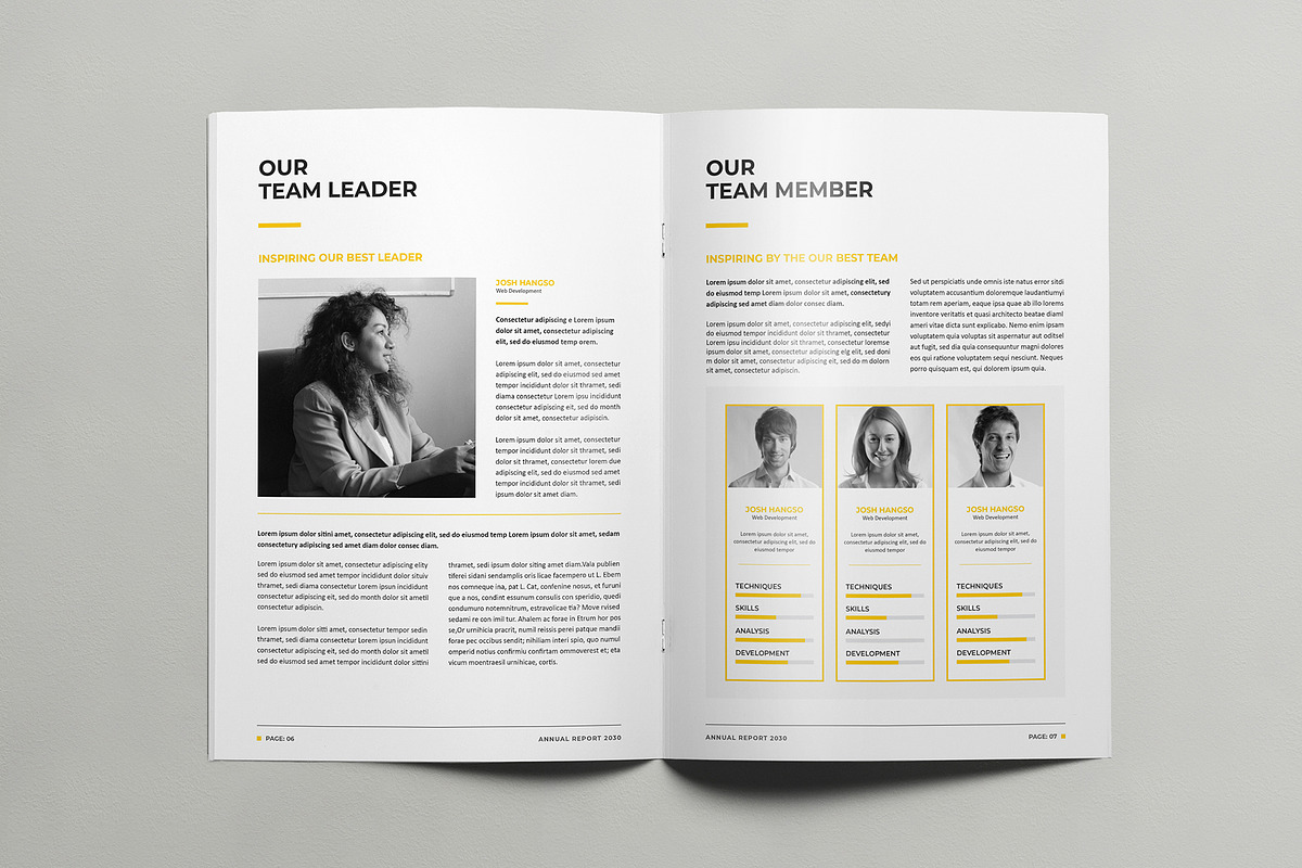 Annual Report Canva, a Brochure Template by DesignDevisers (Photo 3 of 11)