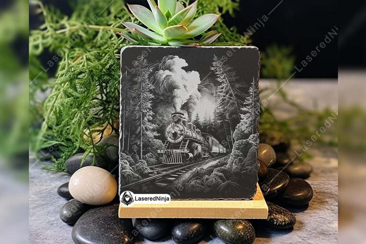 Steam Engine Train Jungle Railway, a Background Graphic by LaseredNinja (Photo 7 of 7)
