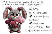 Whimsical Easter Bunny Clipart, an Illustration by Pixels.Craft (Thumbnail 3 of 5)