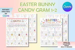 Easter Bunny Candy Gram, a Templates & Theme by Adalin Shop