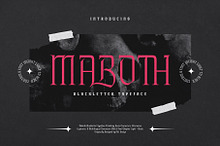 Maboth Typeface