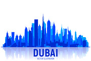 Dubai Skyline. United Arab Emirates, a Work Illustration by Sky and glass (Thumbnail 2 of 4)