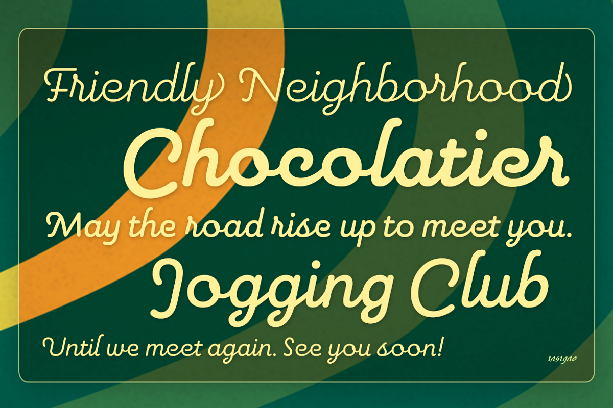 Pauline Script, a Script Font by insigne (Photo 4 of 5)