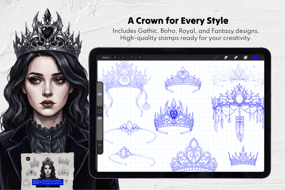 10 in 1 Halloween Procreate Stamps, a Brush Add-On by Selentaori Studio (Photo 10 of 15)