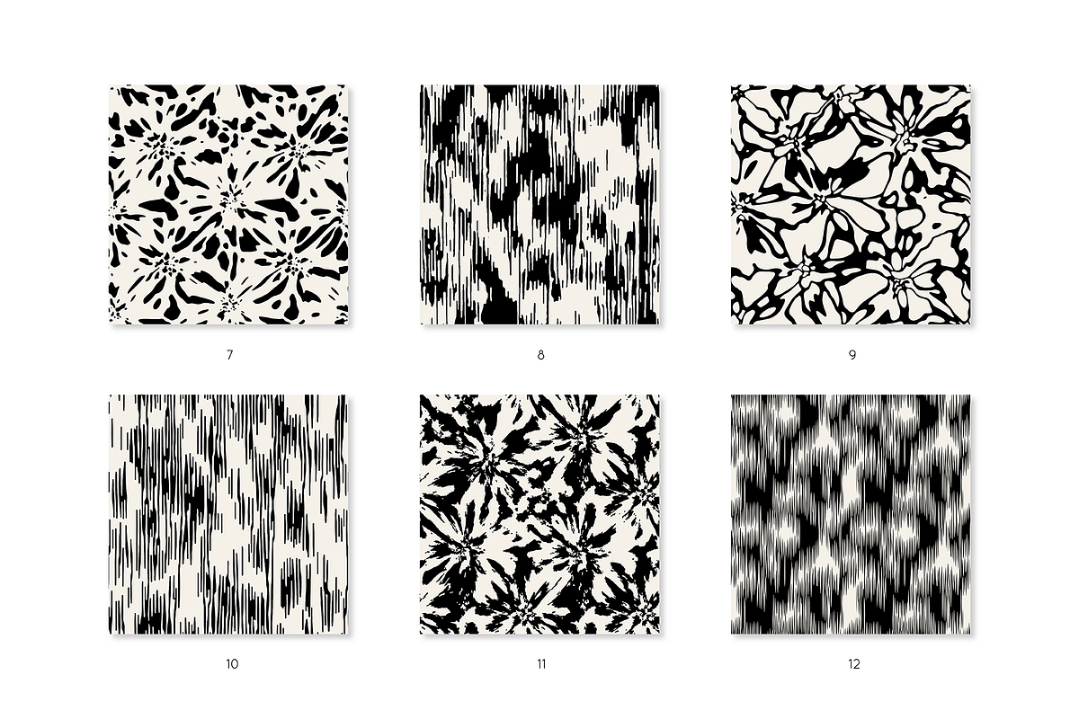 Psychedelic Seamless Patterns Set, a Pattern Graphic by Curly_Pat (Photo 3 of 9)