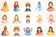 Princess and Prince Clipart, an Illustration by Rose Art (Thumbnail 2 of 4)