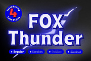 Fox Thunder : 4 Font Styles, a Symbol Font by Fox7 By Rattana (Thumbnail 1 of 13)
