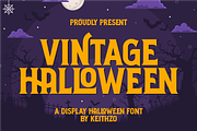 Vintage Halloween - Display Font, a Serif Font by Keithzo (Thumbnail 1 of 7)