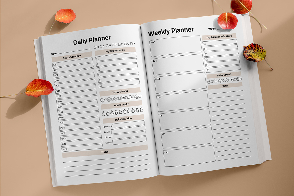 365 Days 2025 Planner Canva Interior, a Stationery Template by Mustafiz (Photo 7 of 8)