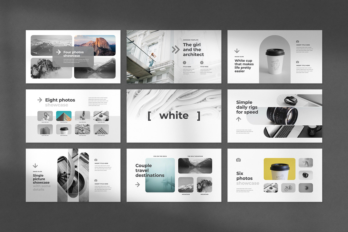 White Animated PowerPoint Template, a Presentation Template by Creathrive Design (Photo 11 of 11)