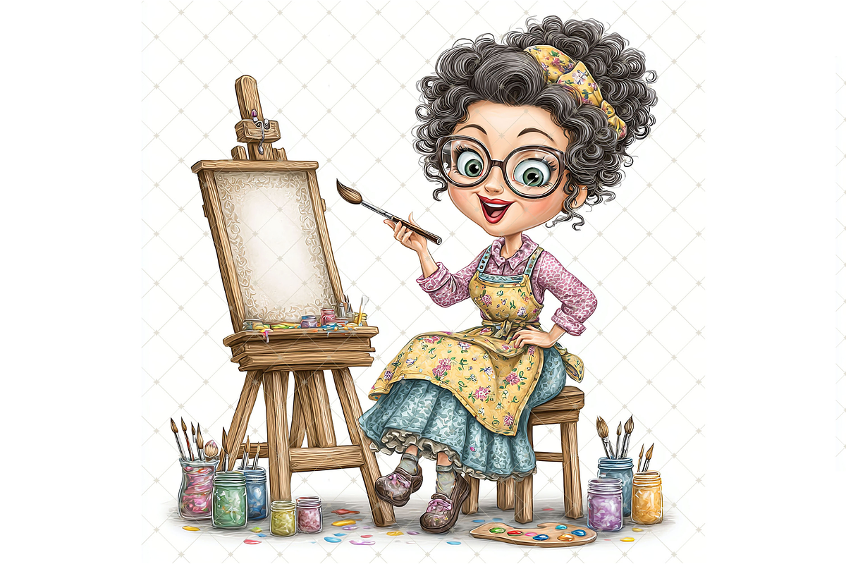 Artist Clipart JPG, a Person Illustration by Memories By Lea (Photo 17 of 19)