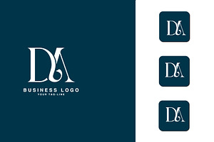 DA, AD, Abstract Logo design, a Branding & Logo Template by art_creater