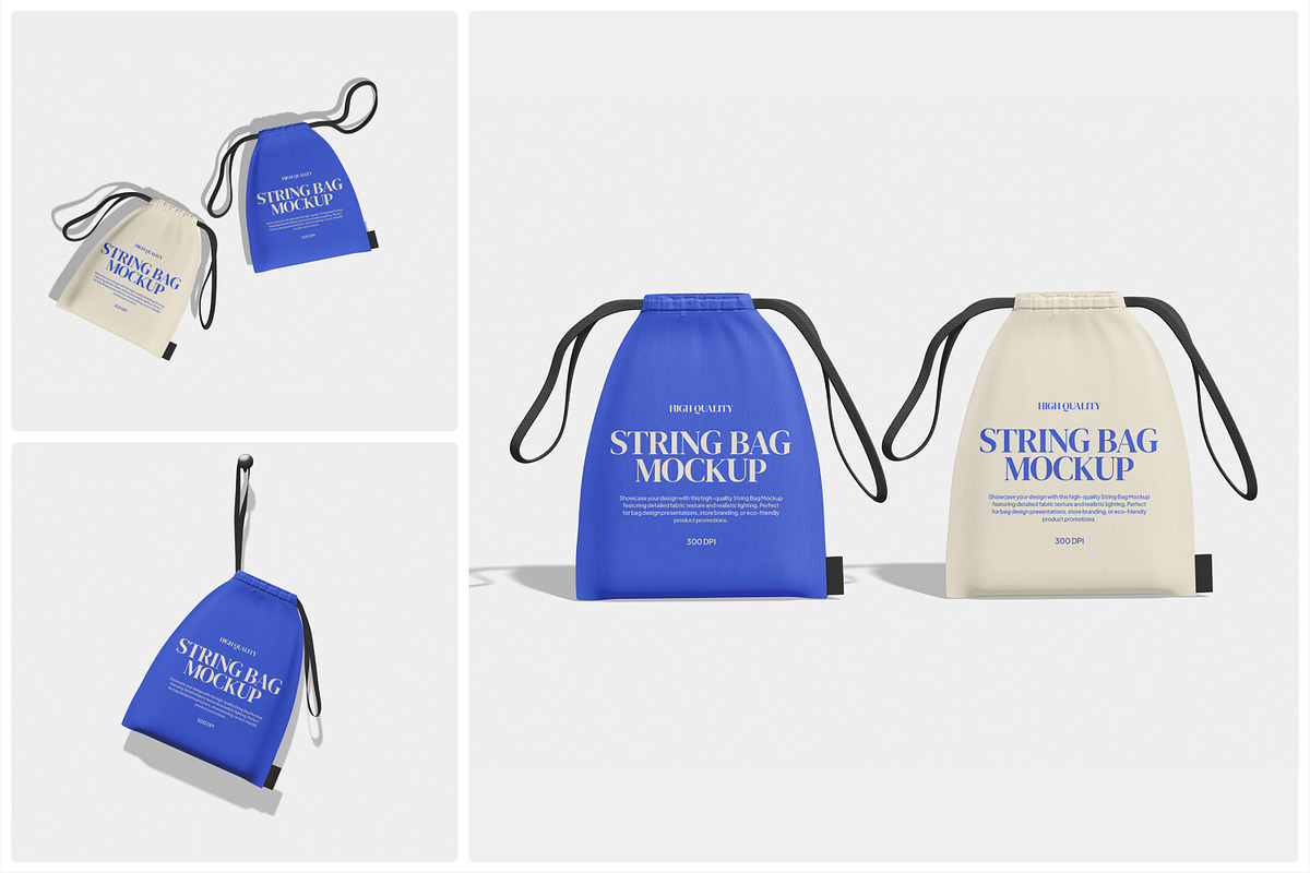 String Bag Mockup, a Shirt Mockup by Unerispace