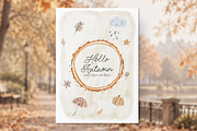 Autumn Mood Watercolor Collection, a Background Graphic by Karma (Thumbnail 8 of 19)