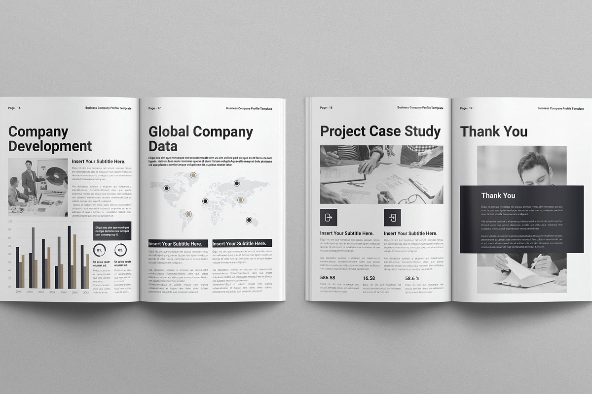 Business Company Profile Template, a Brochure Template by E-Type (Photo 7 of 8)