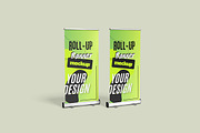 Roll-Up Banner Mockup, an Advertising Mockup by Pikachudesign (Thumbnail 4 of 4)