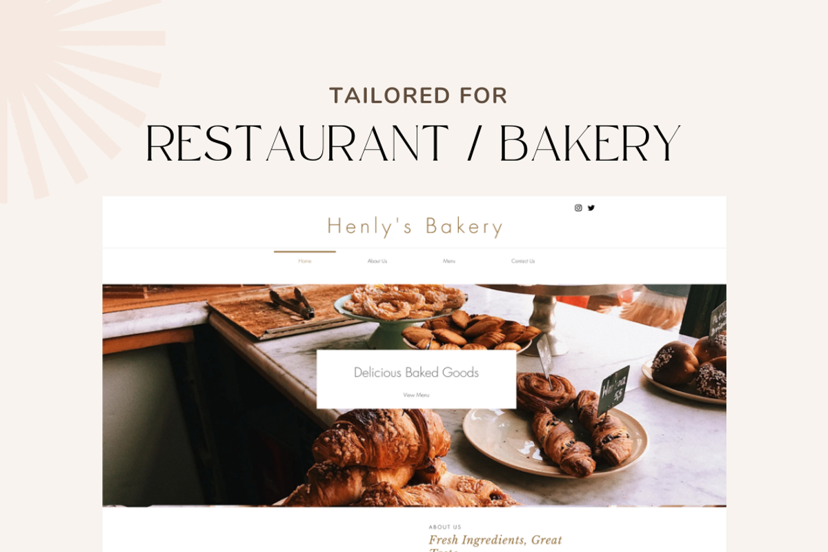 Wix Web Template: Bakery/Restaurant, a Wix Template by MilasDesigns (Photo 2 of 3)