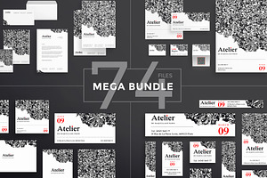Mega Bundle | Atelier, a Poster Template by Amber Graphics