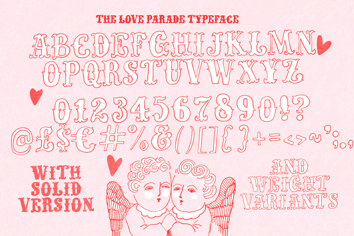 Love Parade Hand Drawn Vintage Fonts, a Handwritten Font by Nicky Laatz (Photo 20 of 20)