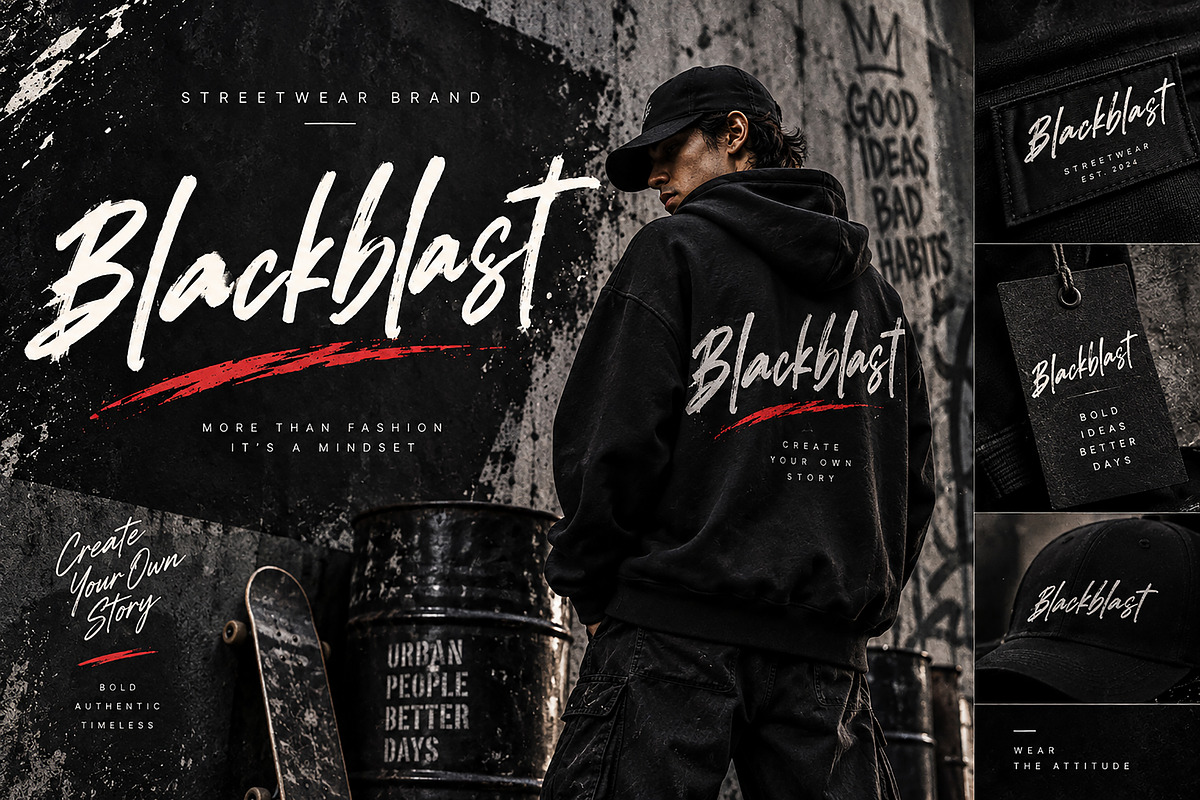 Blackblast, a Script Font by Wow Magic (Photo 3 of 4)