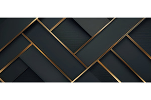 Luxury black and gold geometric, an Abstract Photo by piter.goskov