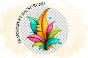 Whimsical Summer Tropical Leaf Clipa, an Illustration by SVGArt (Thumbnail 7 of 9)