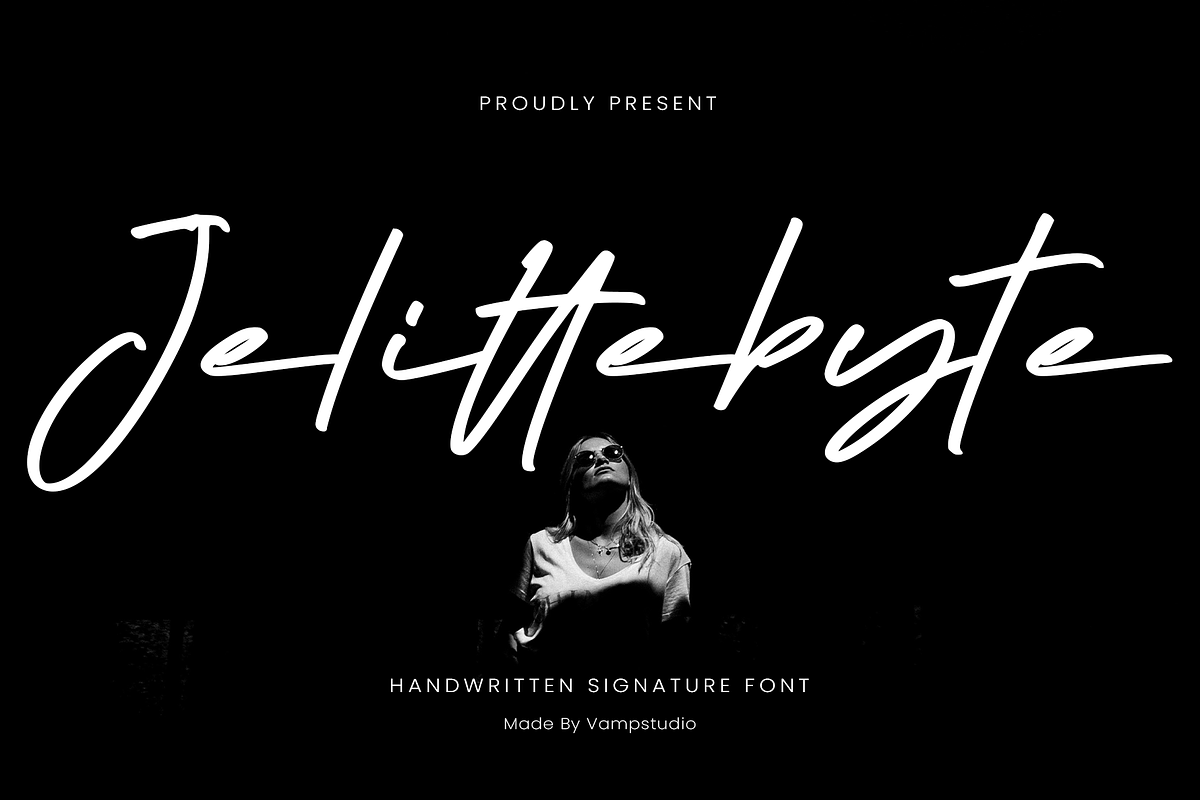 Jelittebyte - Signature Font, a Handwritten Font by Vampstudio (Photo 1 of 13)