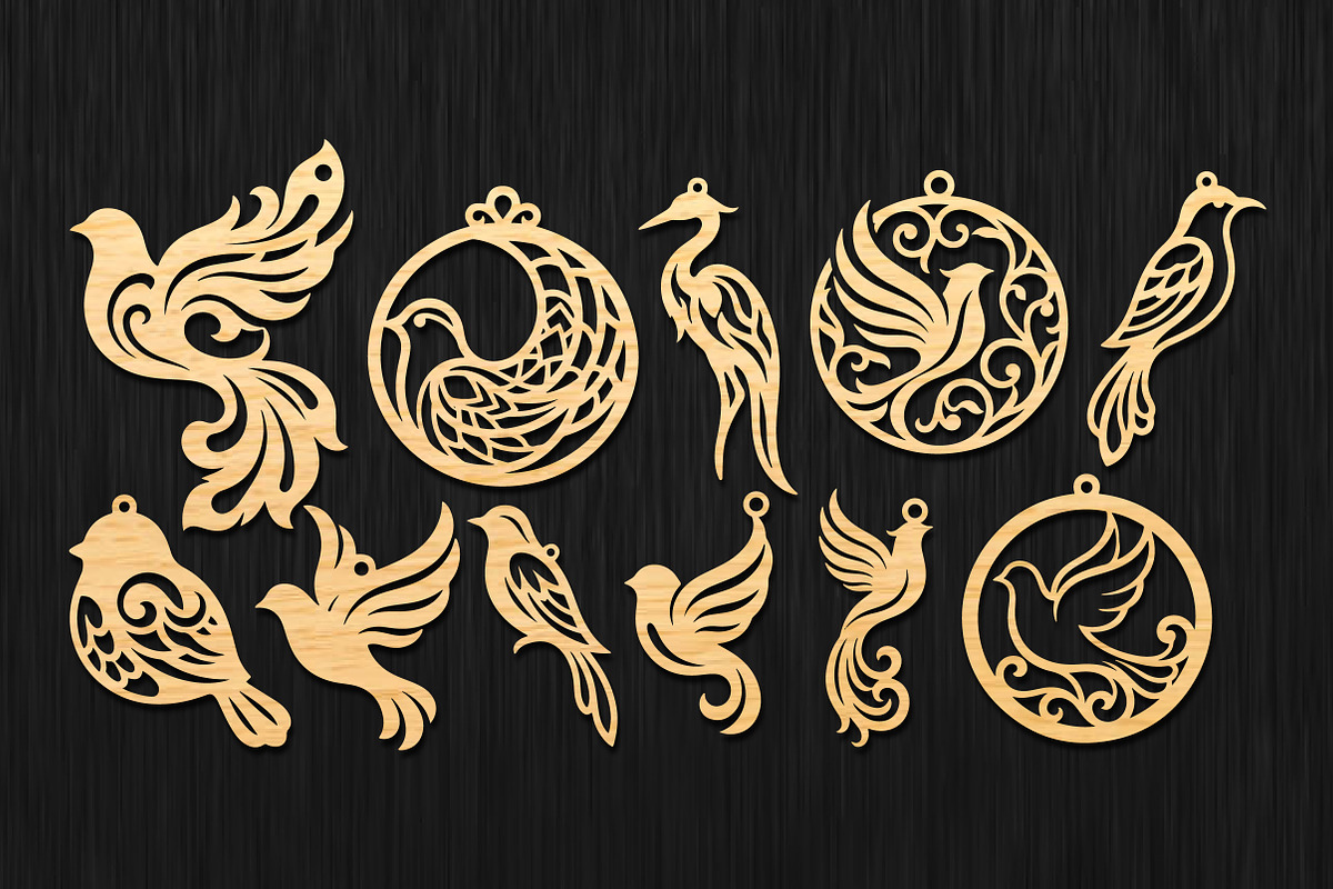 Wooden Bird Earring SVG Template, an Object Graphic by DreamCafeArt (Photo 6 of 7)