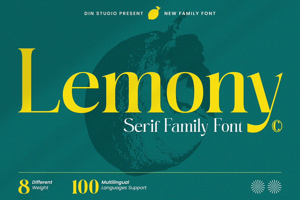 Lemony, a Serif Font by din-studio.com (Photo 1 of 4)