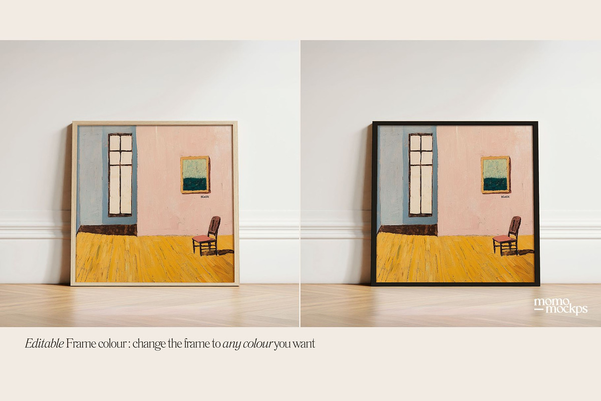 Square Frame Mockup | PSD Minimalist, a Household Mockup by momomockps (Photo 5 of 8)