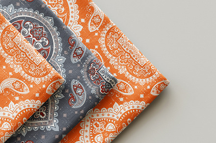Bandana textile 3 patterns   #15, a Pattern Graphic by The Marco
