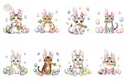 Easter Bunny Cats PNG Clipart Cute., an Animal Illustration by KennedyStudio (Thumbnail 2 of 5)