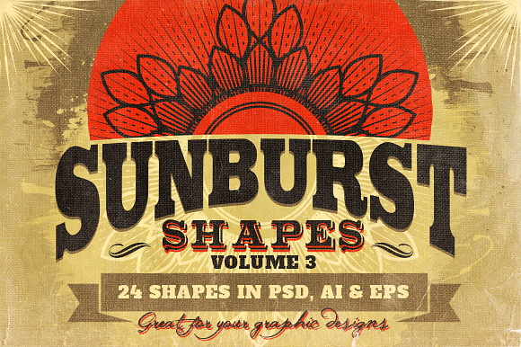 Sunbursts Shapes Vol.3 preview 6