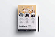 Event Schedule | MS Word & Indesign, a Flyer Template by obayes (Thumbnail 2 of 3)