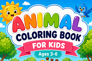 Cute Animals Coloring Book for Kids, an Animal Illustration by digital.incubator.yum (Thumbnail 1 of 3)