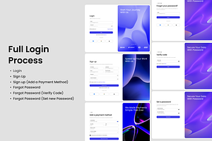 Login Signup Forget Password Page, a Landing Page Template by Hammad Arif