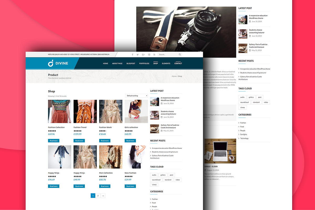 Divine Business WordPress Theme, a WordPress Template by kopasoft (Photo 2 of 3)